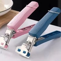 Pince de cuisine anti-brûlure en acier inoxydable, support pour assiettes et bols, pince pour panier vapeur, outil de cuisson domestique antidérapant