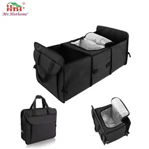High Quality Material Made Car Boot Organiser Foldable Trunk Cooler Organizer Storage Boxes 60*31*28cm Customized WHH-SB001 620g