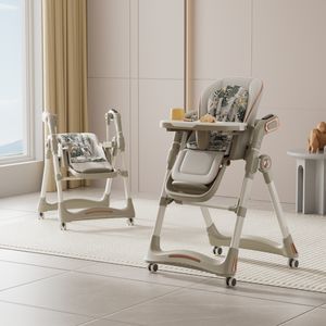 Chaise haute bébé 4-en-1 moderne et luxueuse en plastique, convertible en balancelle, réglable en hauteur, pour repas et chambre <span class=keywords><strong>d</strong></span>'enfant - Product Image 1