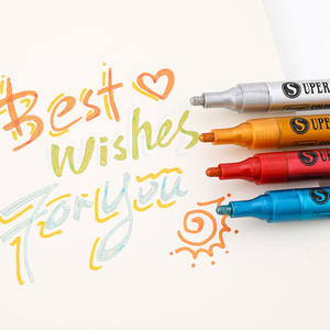 Marqueur plastique métallique super or <span class=keywords><strong>Guangna</strong></span> 1003 pour carte noire, peinture photo, surlignage, album DIY, graffiti et artisanat - Product Image 3