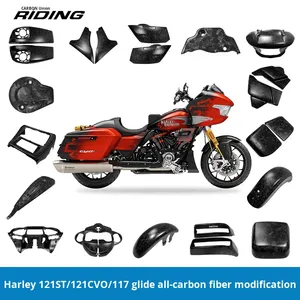 Carenatura nera lucida in fibra di carbonio per <span class=keywords><strong>Harley</strong></span> <span class=keywords><strong>Davidson</strong></span> 2025 Road Glide - Product Image 4