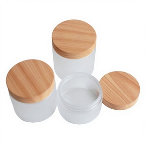 Nueva Crema de Noche Cosmética de Lujo para el Cuidado de la Piel, Color Ámbar Esmerilado Marrón, en Frasco de Vidrio de 30 g con Tapa de Madera - Product Image 6