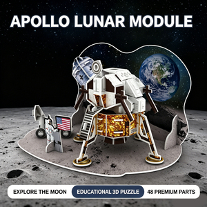 Lucky Toys - Serie Aeroespacial, Rompecabezas 3D, Modelo de Papel Espumado, Módulo <span class=keywords><strong>Lunar</strong></span> Apolo, Juguetes Educativos - Product Image 3