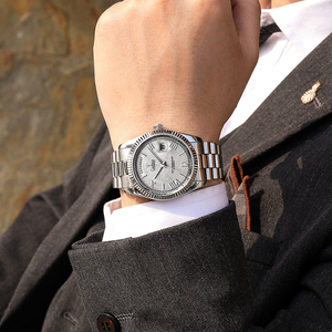 Reloj Mecánico Automático para Hombre <span class=keywords><strong>CADISEN</strong></span> 8185, de Marca a la Moda, Resistente al Agua 100m, con Fecha y Día Automáticos, de Lujo y Casual - Product Image 2