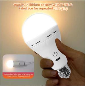 Bombilla DE EMERGENCIA LED portátil <span class=keywords><strong>E27</strong></span> <span class=keywords><strong>A67</strong></span> Alto brillo con recargable para acampar al aire libre Bombilla recargable Led - Product Image 4
