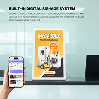 Affichage numérique haut de gamme 15,6 pouces pour restaurant, Bluetooth 5.0, processeur Quad Core, contrôlable par application, pour restaurant de burgers, luminosité 500 nits, Full HD