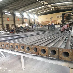 Poteaux de lampe HDG 3m 5m 6m 7m 8m 9m 10m 12m poteau électrique octogonal en acier fabrication fournisseurs poteau de réverbère