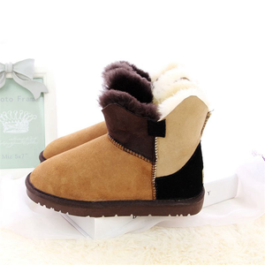 2022 usine <span class=keywords><strong>pas</strong></span> <span class=keywords><strong>cher</strong></span> femmes fourrure bottes de neige extérieur intérieur chaud plat décontracté dames filles fourrure Faux chaussures - Product Image 2