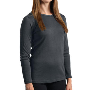 Camiseta ligera de manga larga, Ideal para capas o usar sola, algodón elástico suave, cómoda y elegante para mujer todos los días - Product Image 4