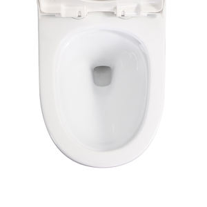 Moderni WC con Scarico a Sifone, Toilette Allungata in Ceramica, WC Monoblocco Sifonico per Hotel - Product Image 4