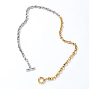 Collar de Acero Inoxidable con Diseño de <span class=keywords><strong>Trébol</strong></span> de Cinco Hojas Marrón, Elegante, de Grado Marino, Confiable y Oculto, con Gran Capacidad de Producción - Product Image 3