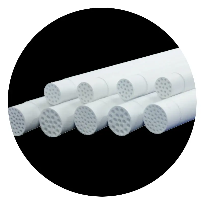 Tubo de membrana de ultra-filtração de cerâmica de substituição MF 0050 T 6030E 0812D Filtro de cerâmica de alumina porosa