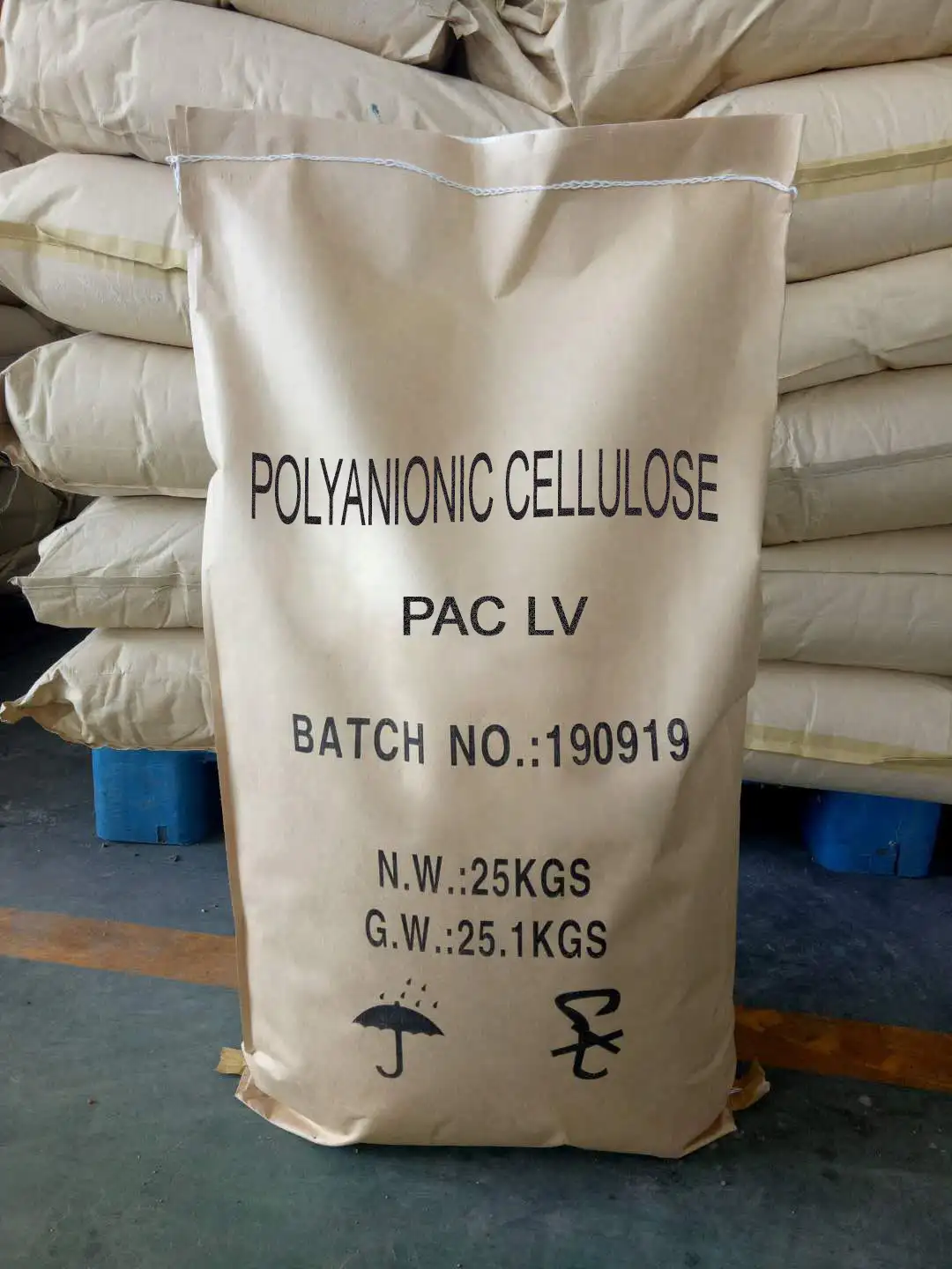 אבטחת איכות כימיקלים לבן אבקת קידוח בוץ Polyanionic תאית Pac-hv