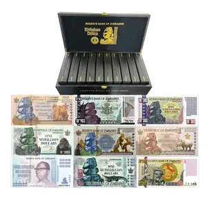 1000张津巴布韦钞票，带精美礼品盒，价值5万/百万津巴布韦，用于收集美元礼物
