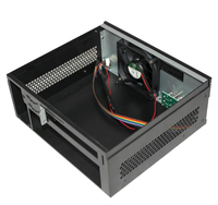 Hot New S21 Mini ITX & M-ATX boîtier d'ordinateur de bureau support en alliage d'aluminium avec ventilateur de Port avant USB pour application serveur en Stock