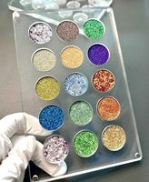 Nouvelle Palette de fard à paupières magnétique vide bricolage acrylique tout Transparent élégant ombre à paupières Palette de maquillage 26mm * 15 trous