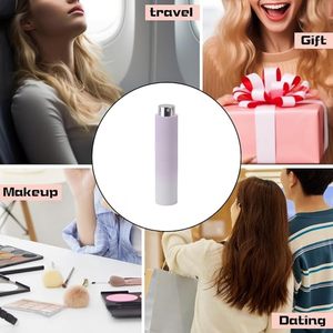 Flacon portable triangulaire en ABS de 10 ml pour parfum et huiles essentielles, avec logo personnalisé, luxe, voyage, rechargeable, pompe pour soins personnels et beauté - Product Image 6