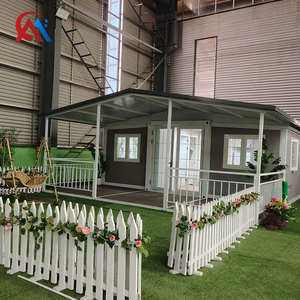 高品质移动别墅酒店钢架防风防飓风透气双翼20英尺现代可扩展集装箱房 - Product Image 1