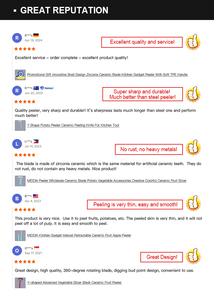 Middia gốm rau và trái cây tay <span class=keywords><strong>Peeler</strong></span> với xử lý thoải mái nhà bếp công cụ được thiết kế để sử dụng dễ dàng - Product Image 5