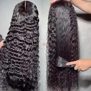 Pelucas de Cabello Humano Rizado Ondulado de 30 Pulgadas con Encaje Frontal HD 13x6, Densidad 250, Ondas Profundas, Peluca Frontal de Encaje 13x4 Brasileña para Mujeres - Product Image 2