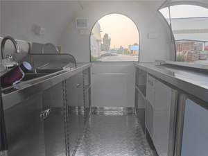 Ustomied-carrito de remolque de comida rápida, set de barras móviles de tienda de helados a la venta - Product Image 5