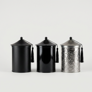 <span class=keywords><strong>Lata</strong></span> Redonda de Hojalata Impresa Personalizada para Dulces, Pan, Alimentos, Embalaje de Regalo, Contenedor Metálico Vacío al por Mayor con Tapa - Product Image 6