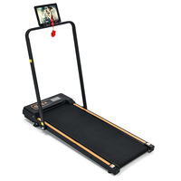 Equipo de Fitness Eléctrico para el Hogar, Plegable, Silencioso, Sin Instalación, Caminadora 2 en 1, Motor de 1.5 HP