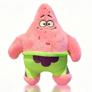 Venta al por mayor de figuras de anime de 8-15 cm con licencia, derivados de animación, juguetes de peluche de Bob Esponja, muñecos de animales de peluche. - Product Image 4