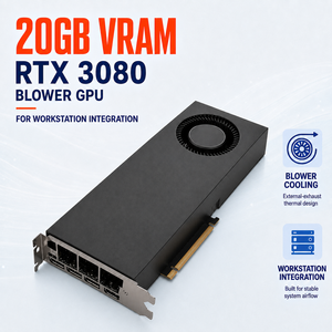การ์ดเทอร์โบ RTX 3080 20GB RTX 3080 20GB DDR6X 320bit 8 + 8-Pin Founders Edition กราฟิกสำหรับเซิร์ฟเวอร์ Ai learning - Product Image 1