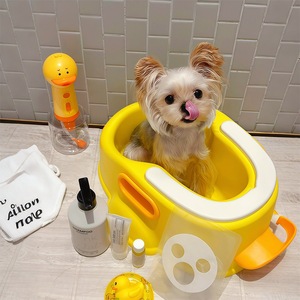 Bañera <span class=keywords><strong>para</strong></span> <span class=keywords><strong>Perros</strong></span>, Cubeta de Baño Medicinal Específica <span class=keywords><strong>para</strong></span> Cachorros, Herramienta de Aseo <span class=keywords><strong>para</strong></span> <span class=keywords><strong>Perros</strong></span> Pequeños - Product Image 1
