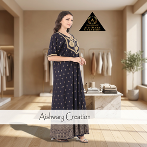 Elegante Vestido Maxi Bordado con Cuello, Abaya de Algodón Transpirable para Mujeres Musulmanas, Manga Larga, Uso Diario, Talla Grande - Product Image 3