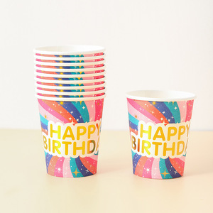 Vasos de Papel Personalizados para Cumpleaños, Vasos Desechables para Fiestas de Boda - Product Image 3