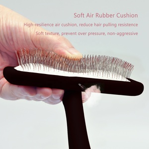 Baoli OEM grande brosse à lisser en bois en caoutchouc souple et épingles ultra souples brosse à lisser pour pelucher les cheveux brosse à lisser - Product Image 4