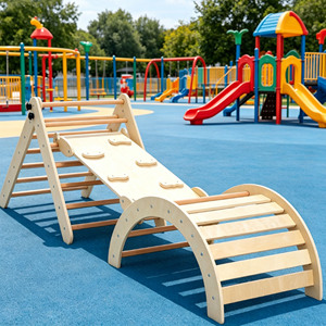 Estructura de Escalada de Madera Montessori para Interiores, Diseño Moderno para Niños, para Jugar y Hacer Ejercicio - Product Image 2