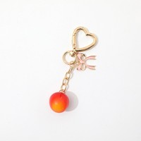 Hawaïaans fruit hars aardbei kers en citroen bedels hartgesp dames meisjes collectie sleutelhanger
