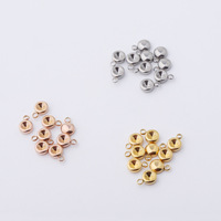 Supports de breloques de naissance vides en acier inoxydable à boucle unique de 6,5 mm, 12 couleurs, pour la création de bijoux DIY, fournitures artisanales, vente en gros