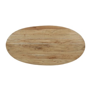Table à manger ovale élégante en bois massif pour salle à manger, mobilier moderne, style nordique, finition naturelle, structure robuste - Product Image 3