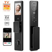Serrures intelligentes pour porte d'entrée Serrure de porte intelligente électronique Wifi Tuya avec caméra et interphone vidéo à empreinte digitale Serrure de porte intelligente