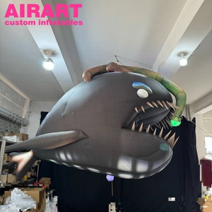 Lanterna inflável para peixes, decoração suspensa com iluminação LED, mais recente projetada, de 3,5 m de comprimento - Product Image 3