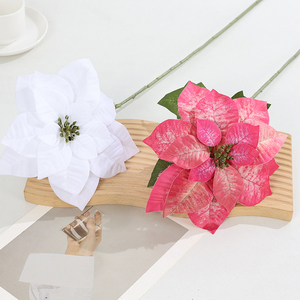 Planta <span class=keywords><strong>Artificial</strong></span> <span class=keywords><strong>de</strong></span> <span class=keywords><strong>Flor</strong></span> <span class=keywords><strong>de</strong></span> <span class=keywords><strong>Pascua</strong></span> en <span class=keywords><strong>Maceta</strong></span> para Decoración <span class=keywords><strong>de</strong></span> Mesa <span class=keywords><strong>de</strong></span> Salón, Arreglos <span class=keywords><strong>de</strong></span> Boda, Navidad - Product Image 3