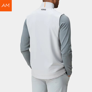 OEM Custom Logo Utility Weste Herren Einfarbiger Mantel Sport Hellgrau Stretch Wind Gilet Golf Weste - Product Image 4