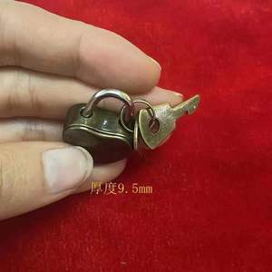 <b>Heart</b> <b>Shaped</b> Mini Padlock 22mmx32mm Brass Lock With 2 Keys For Jewelry <b>Box</b> Packaging Bag - Product Image 4