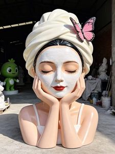 Personnalisation de portraits de beauté, affichages d'images pour salons de manucure, sculptures humanoïdes en fibre de verre, statues - Product Image 5