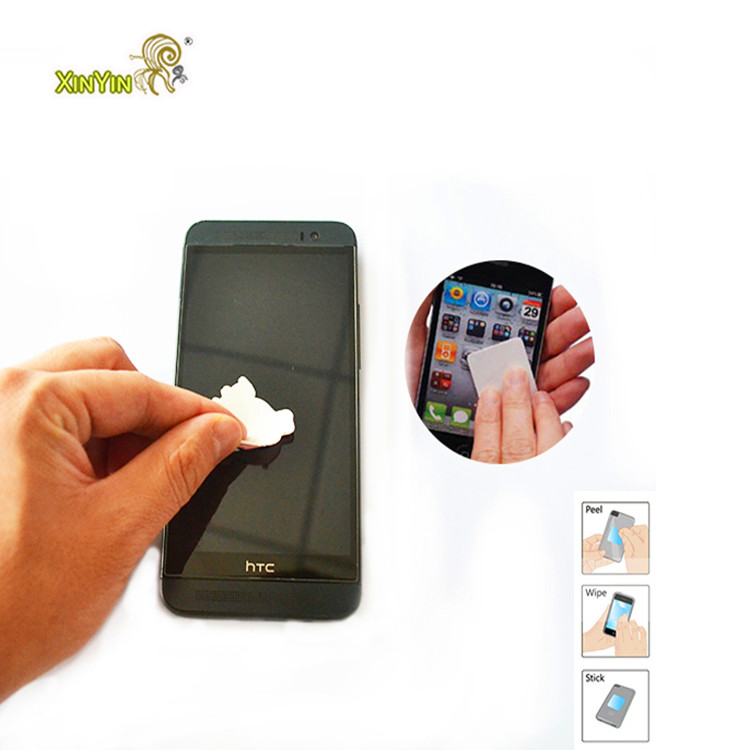 Пользовательская наклейка из микрофибры для очистки экрана мобильных телефонов