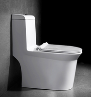 WC monobloc en céramique à double chasse, à poser au sol, facile à nettoyer, pour la vente en gros directe usine