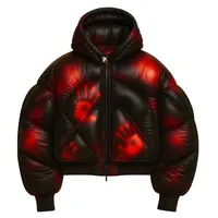 Veste matelassée thermosensible Mertra à changement de couleur – Manteau d'hiver en duvet à design réactif à la température – Veste réactive au chaleur