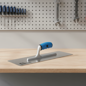 AUSONIA <b>Plaster</b> Trowel With 42X12 cm Stainless Steel Blade <b>Round</b> Corners Made In Italy Venetian <b>Plaster</b> - Product Image 2