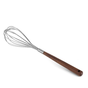 Stainless Steel Beater <strong>With</strong> Wooden <strong>Handle</strong> <strong>Egg</strong> Mixer Kitchen Manual <strong>Egg</strong> <strong>Whisk</strong> for Baking - Product Image 6