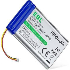 Batterie de remplacement au lithium-ion EBL haute capacité 1800 mAh 3,7 V pour les moniteurs vidéo pour bébés Infant Optics DXR-8 modèle 803048 - Product Image 1