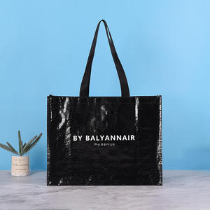 Free Design Durable Custom Logo PP Woven Grocery <b>Tote</b> <b>Bag</b> Eco Friendly Material Large Capacity Reusable PP Woven Shopping <b>Bag</b> - Product Image 4